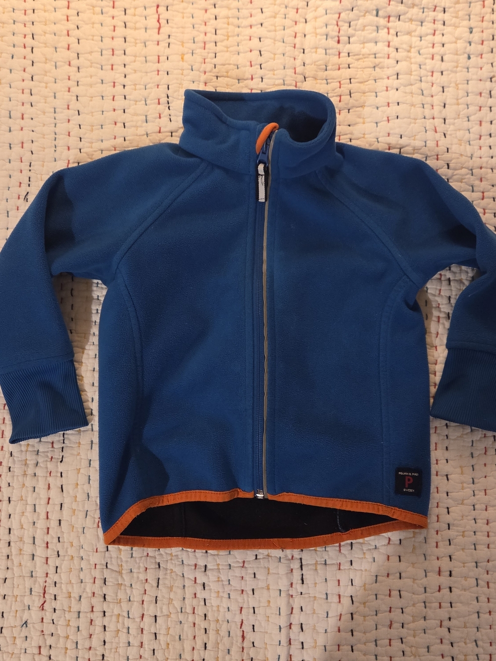 Polarn O. Pyret Blue Wind Fleece Jacket 1-1.5y 86cm
